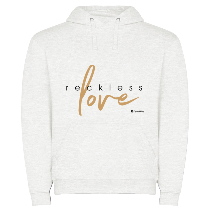 Hoodie Reckless Love Ash white 00cc62e4
