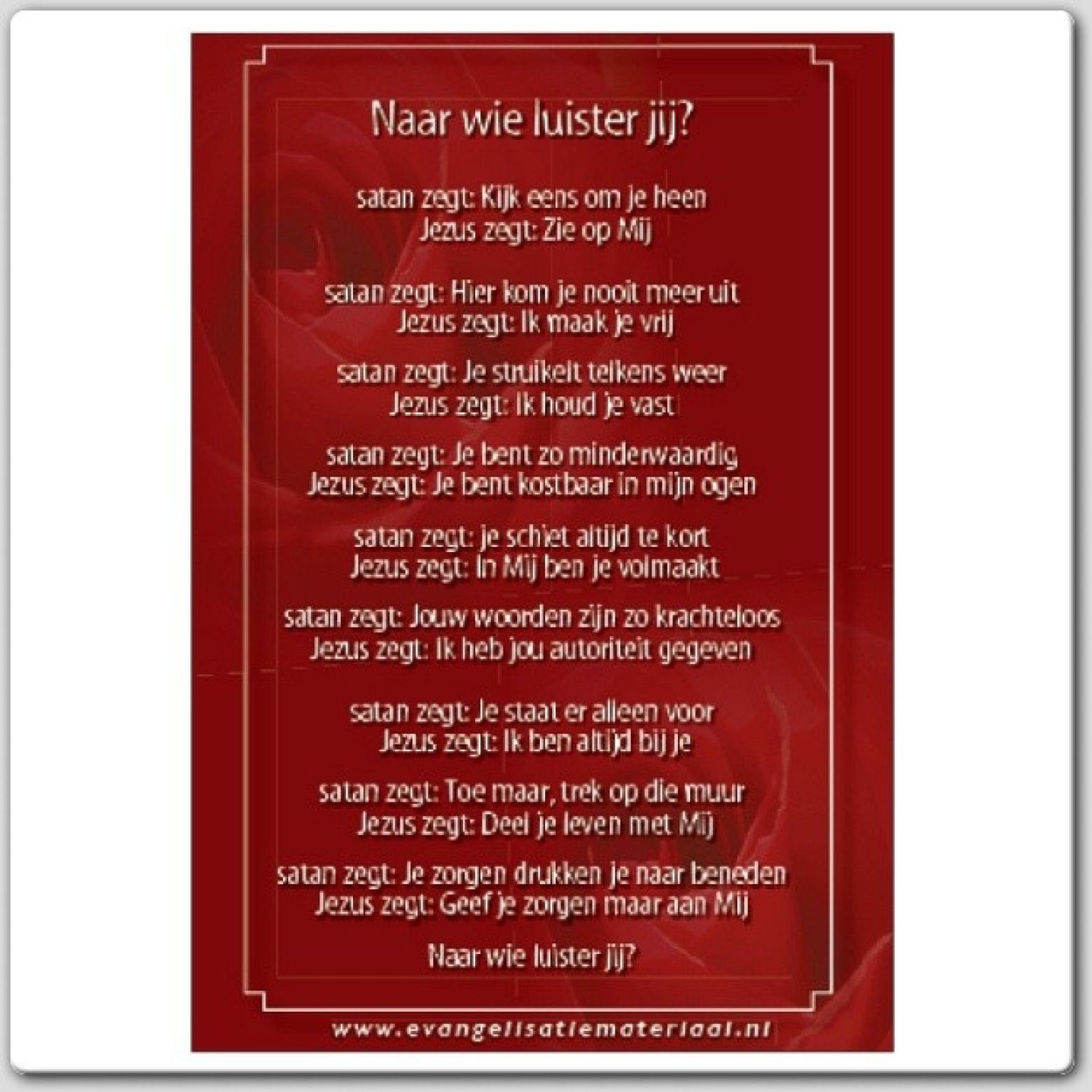 Minikaart 'Naar wie luister jij?'