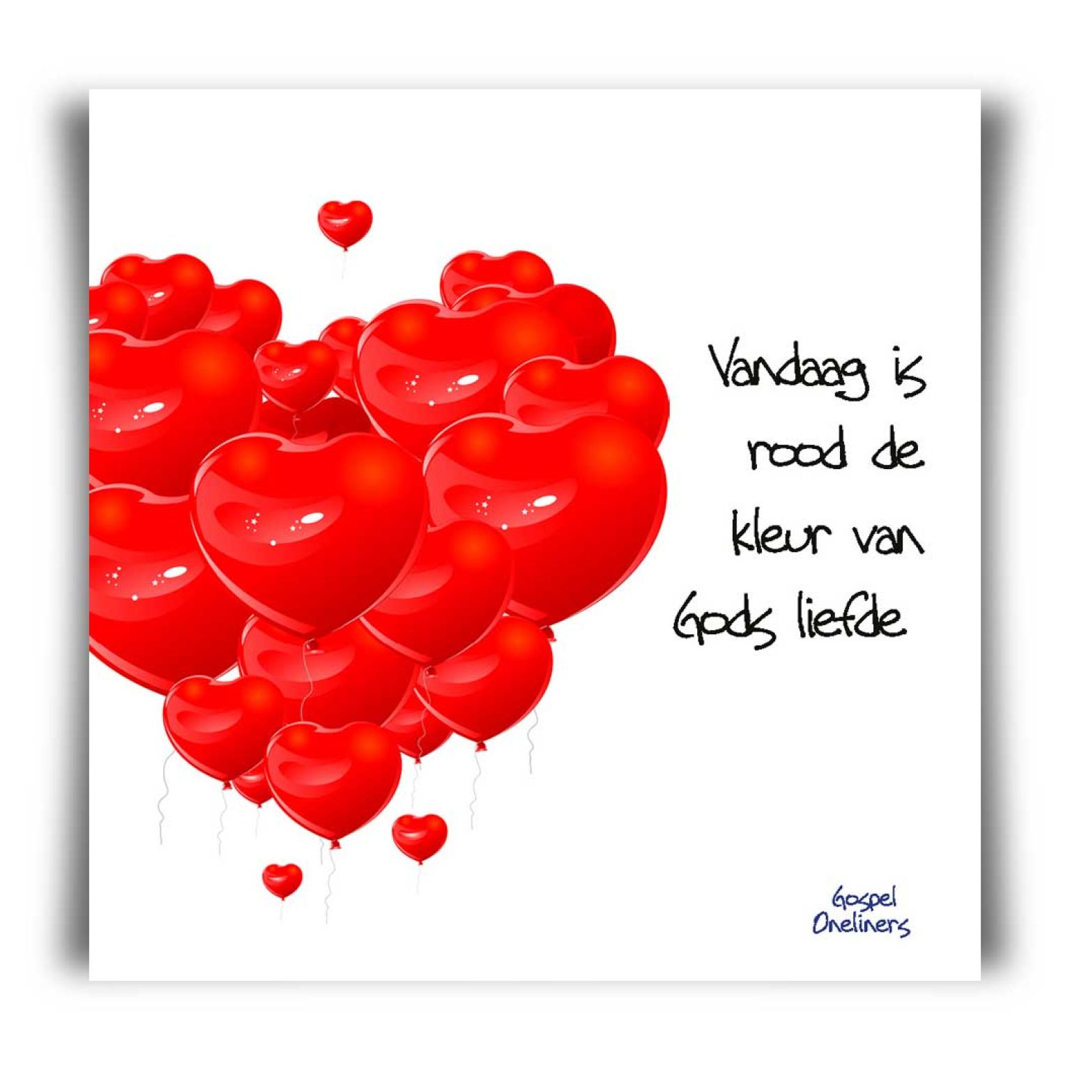 Choice kaartje vandaag is rood - MA10116 -  Minikaartjes - vierkant bij MajesticAlly