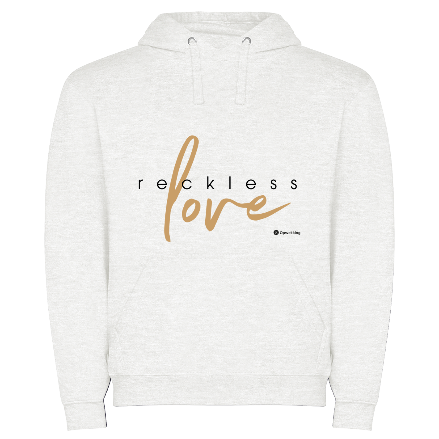 Hoodie Reckless Love Ash white 07946728
