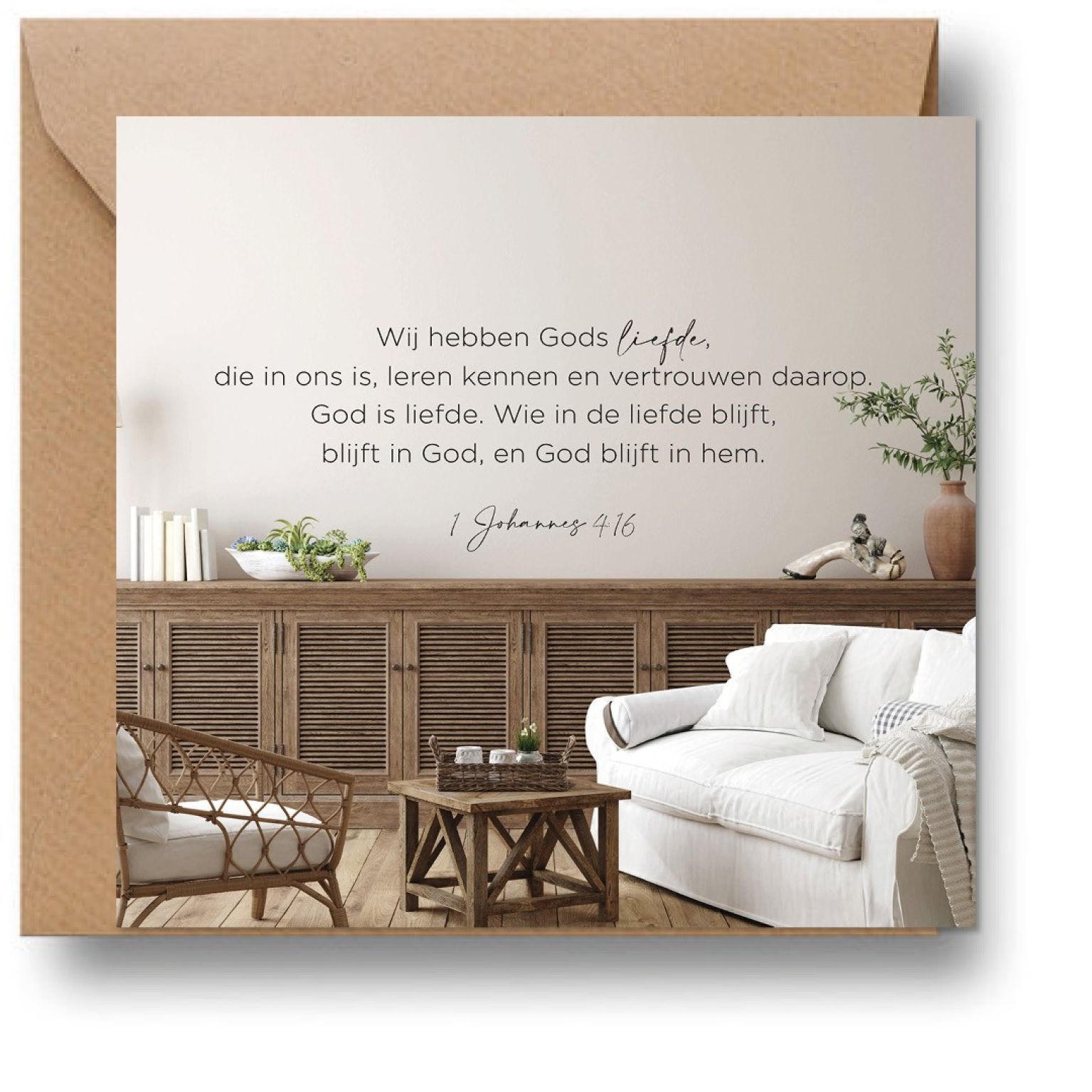 Interieurcadeau 'Gods liefde leren kennen' - MA39708 -  Cadeauborden bij MajesticAlly