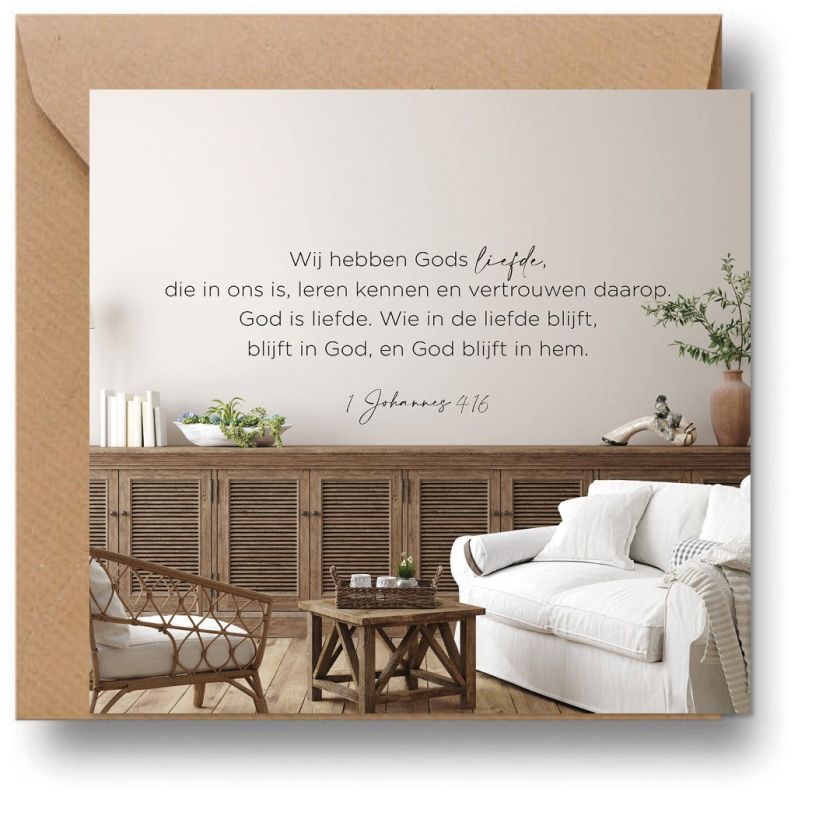 Interieurcadeau 'Gods liefde leren kennen' - MA39708 -  Cadeauborden bij MajesticAlly