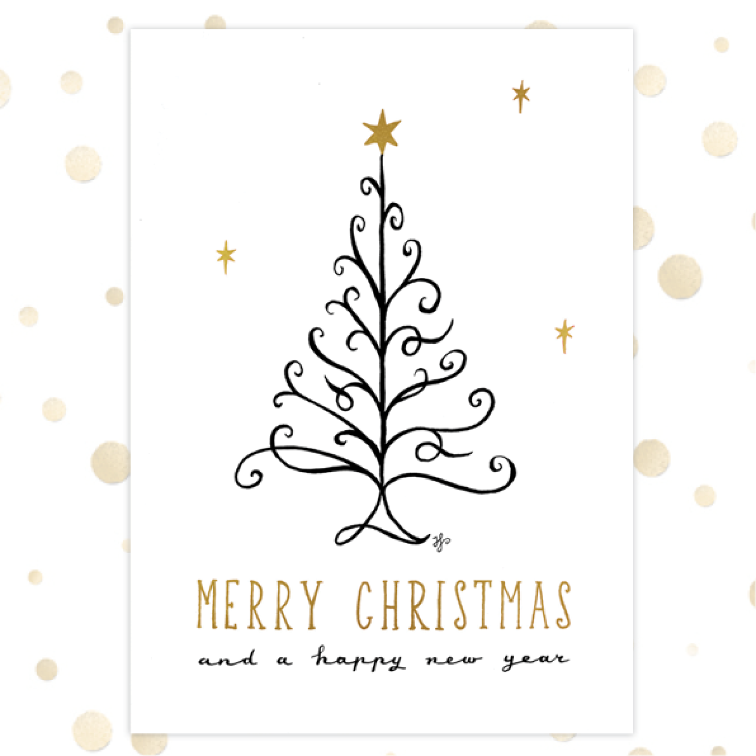 Voordeelpakje kerstkaarten  'Golden Blessings 2' - 6 stuks- pakket - MA36197 -  Voordeelpakjes kerst bij MajesticAlly