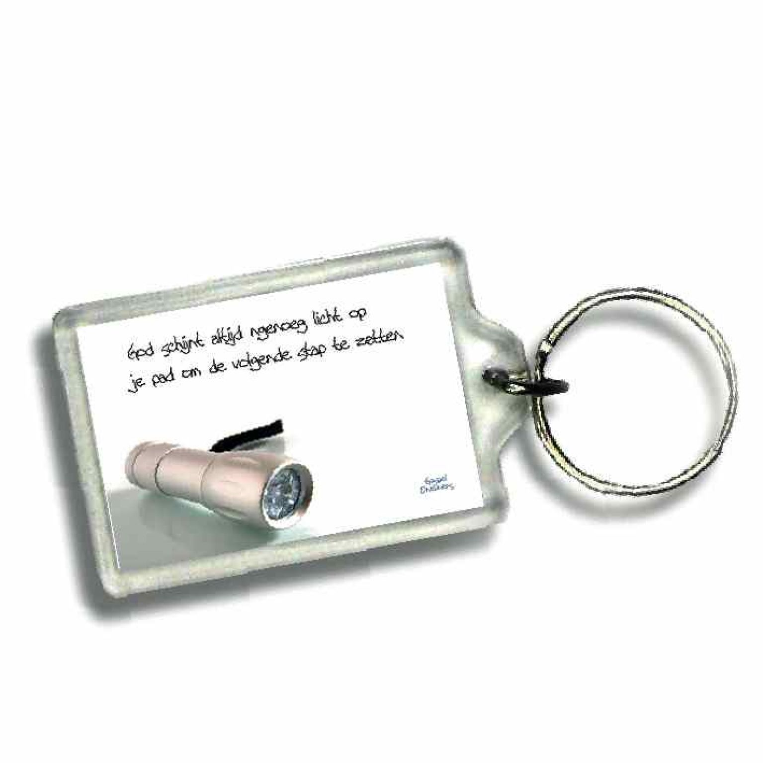 Sleutelhanger God schijnt zijn licht op - 46643 -  Gospel Oneliner bij MajesticAlly