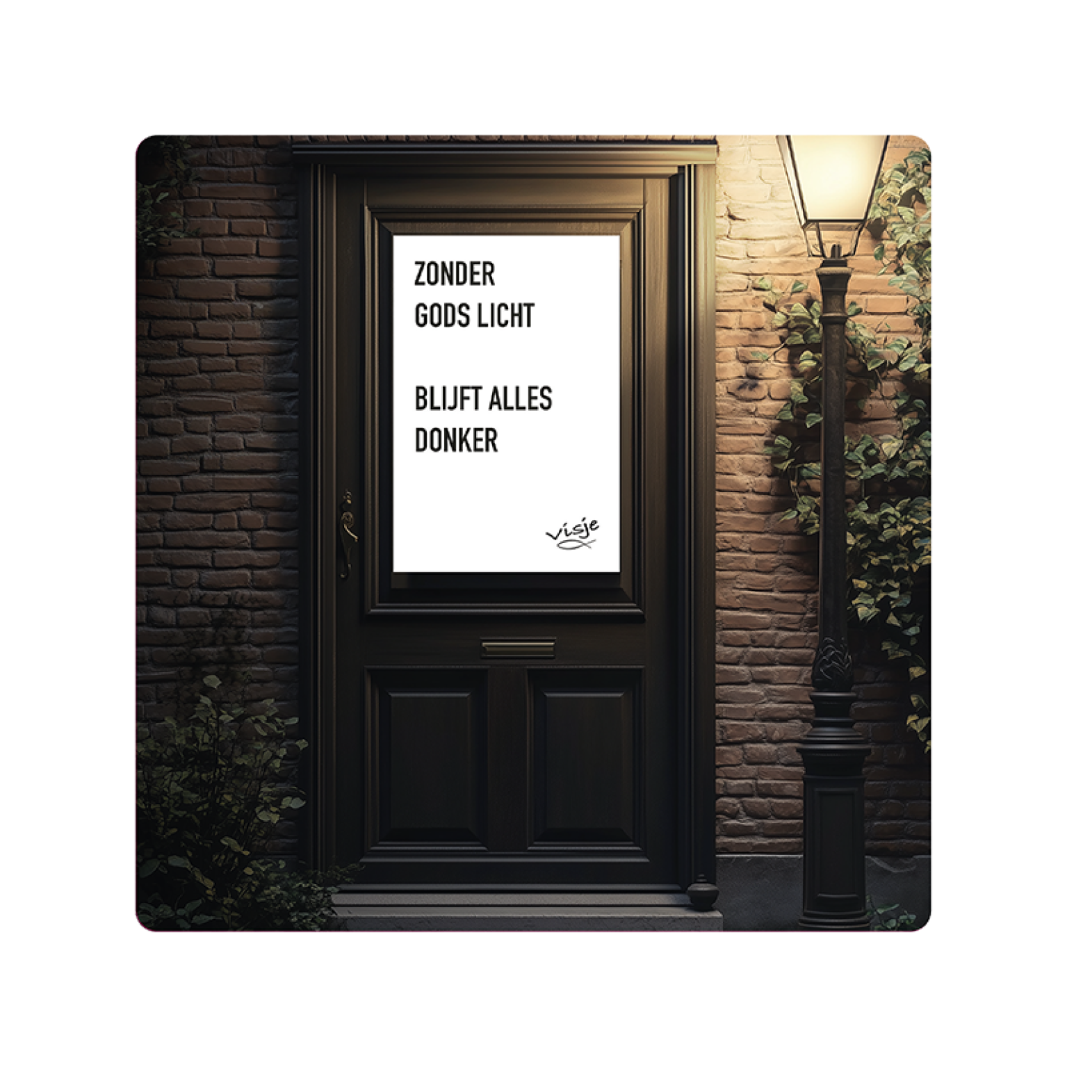 V16009 Visje Cadeaubordjes 15x15 Licht Donker 26e5ff41