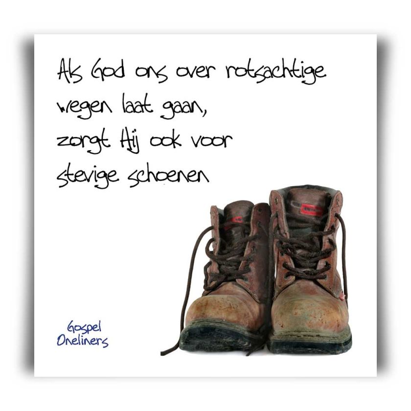 Choice kaartje als God ons over rotsacht - MA10102 -  Minikaartjes - vierkant bij MajesticAlly