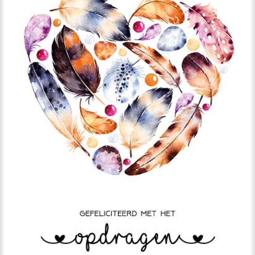 Kaart 'Opdragen kindje' - MA31011 -  Bloom bij MajesticAlly