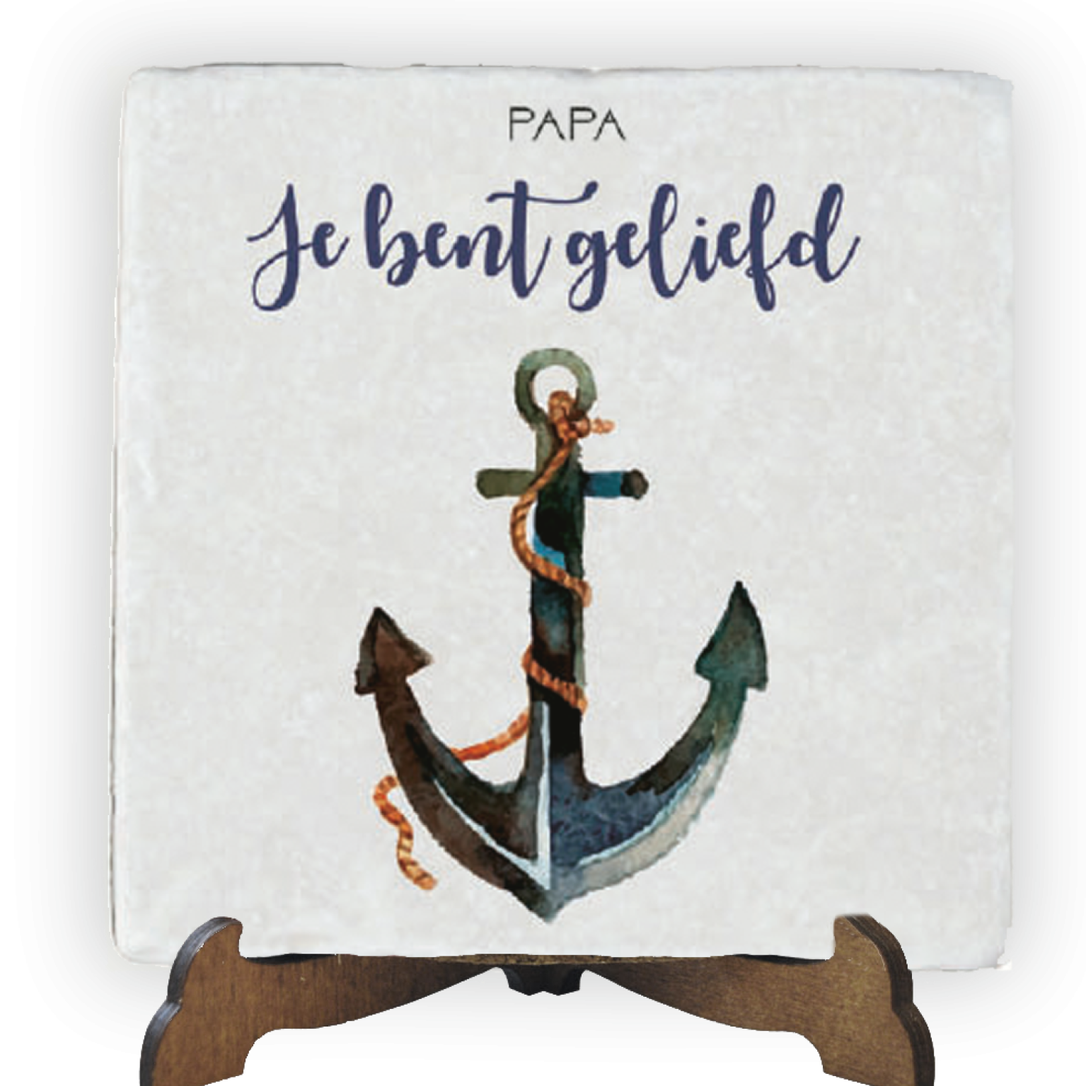 Tegel 15x15 papa je bent geliefd - MA24120 -  Tegels van steen bij MajesticAlly