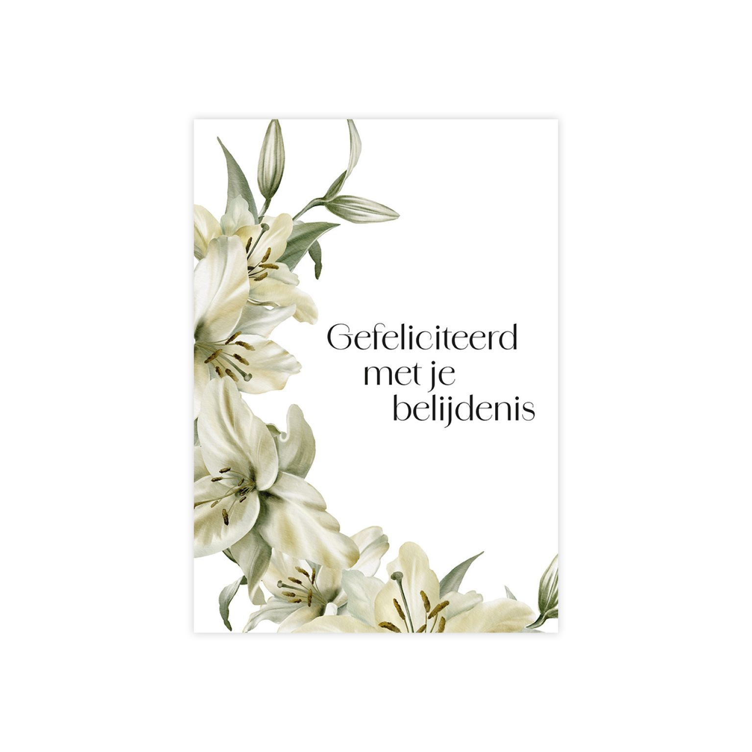 MA38106 Gefeliciteerd met je belijdenis - bloemen