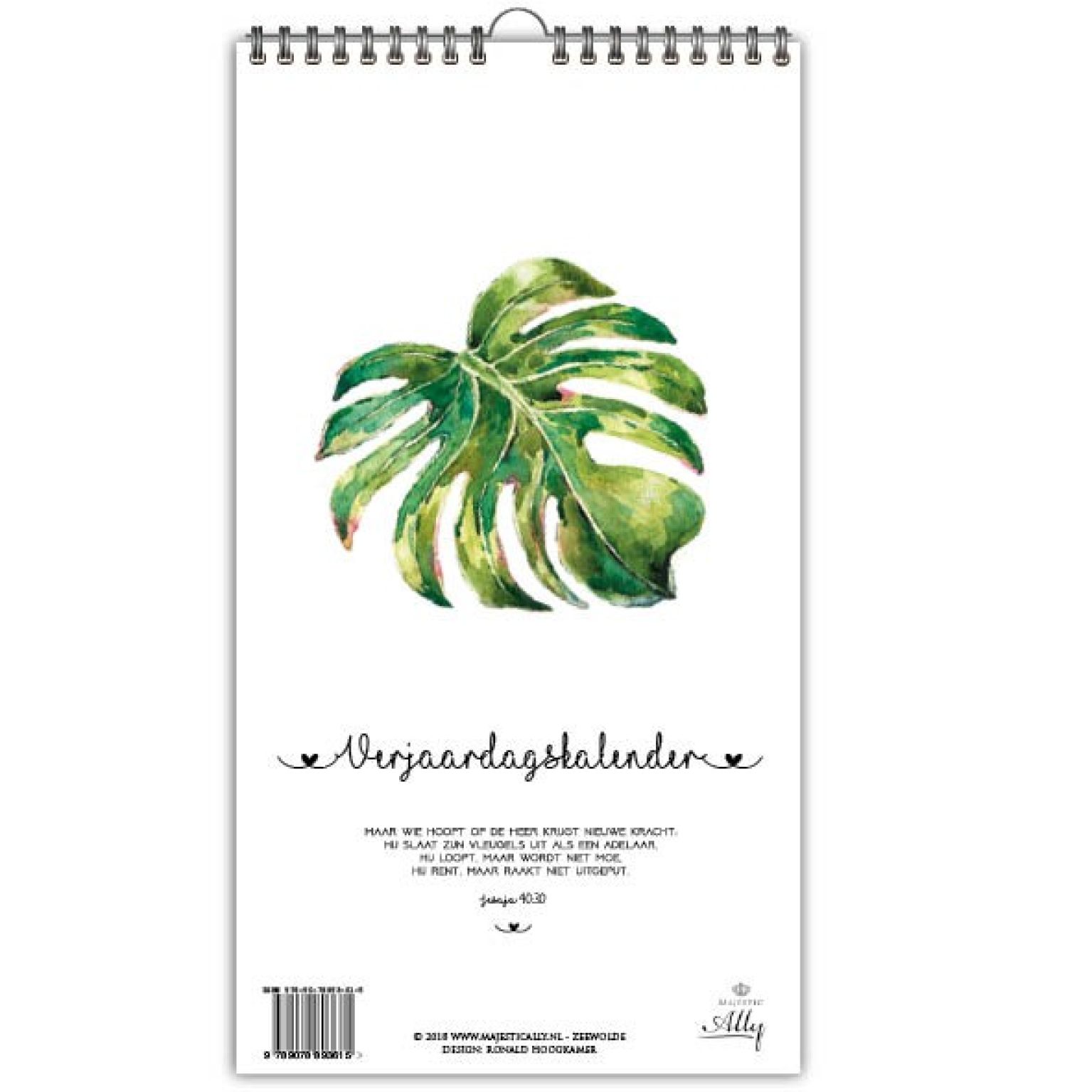 Verjaardagskalender Bloom - 9789078893615 -  Verjaardagskalenders bij MajesticAlly