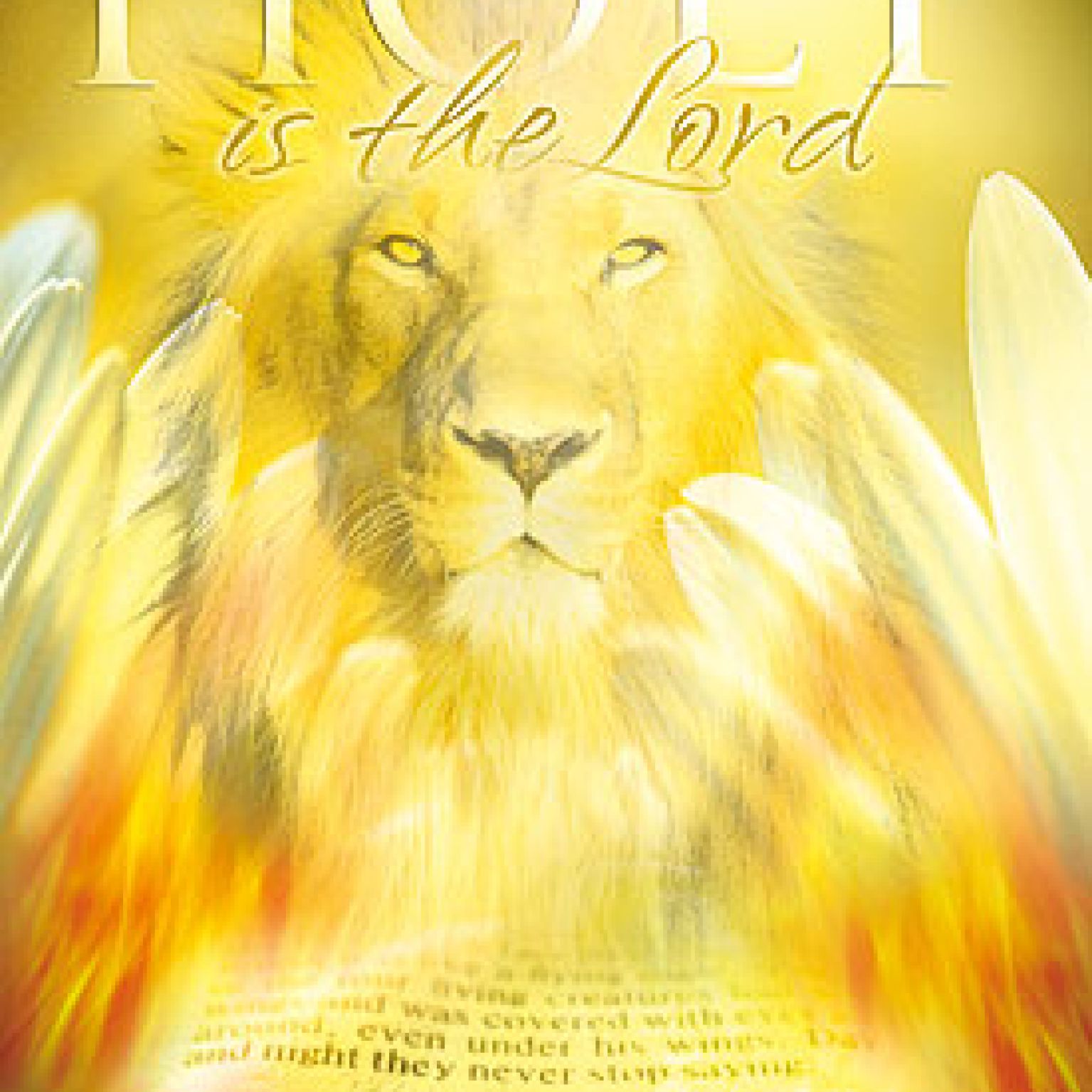 Poster 50x70  'Holy is the Lord' - MA11337 -  Posters XL  bij MajesticAlly