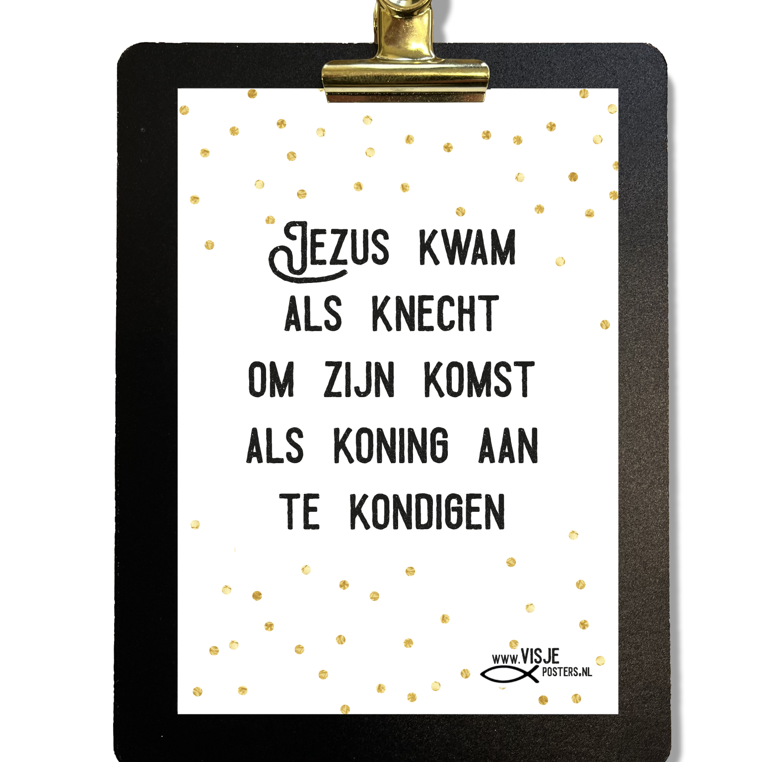 MA26005 Klembordje_Visje_Jezus kwam als knecht-MA26005