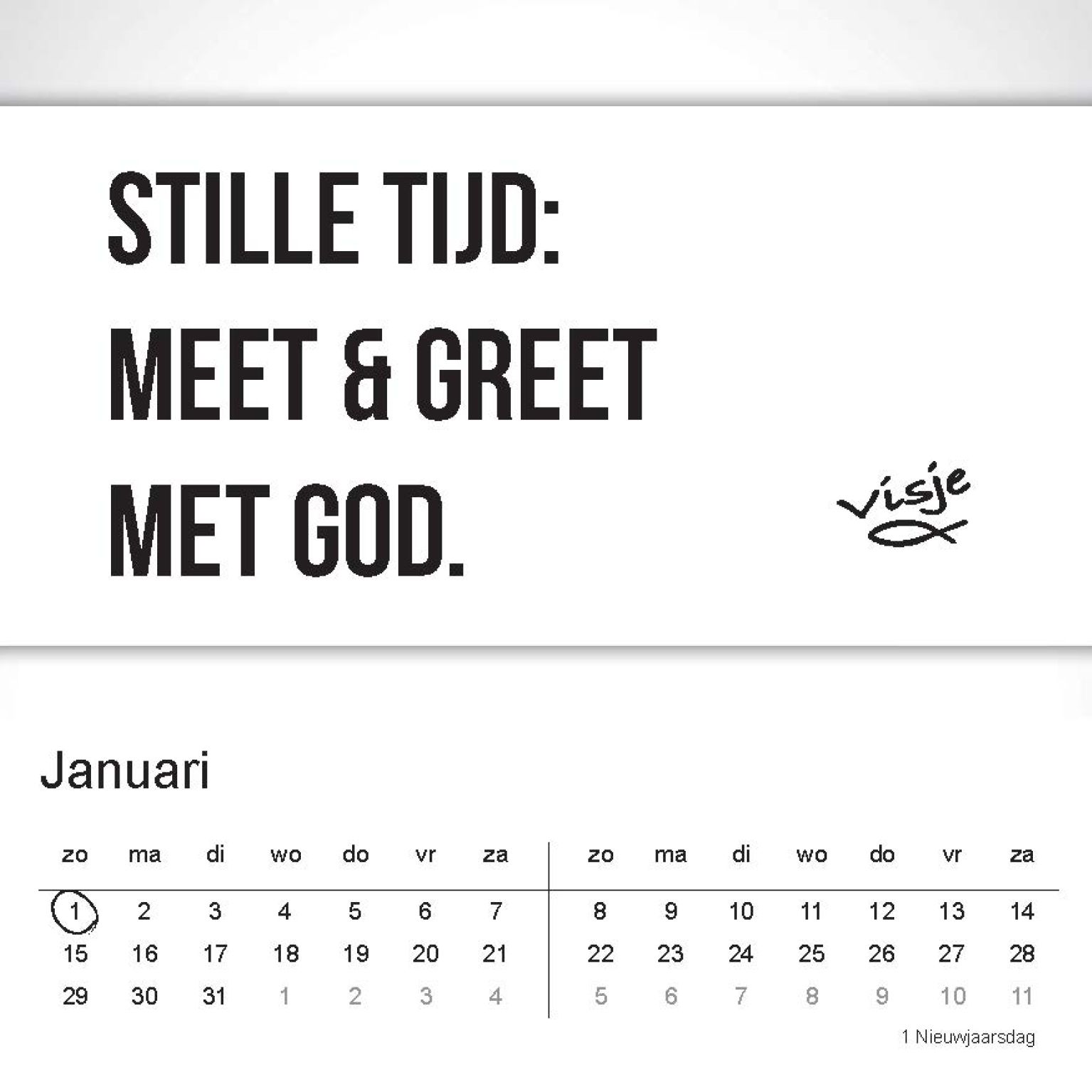 Burokalender visje 2017 - MA22001 -  Kalenders & agenda's bij MajesticAlly