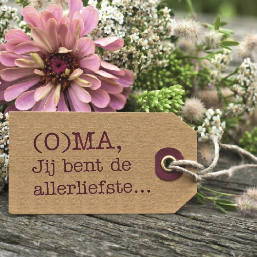 Kaart '(O)ma - allerliefste' - MA12323 -  Lifestyle bij MajesticAlly