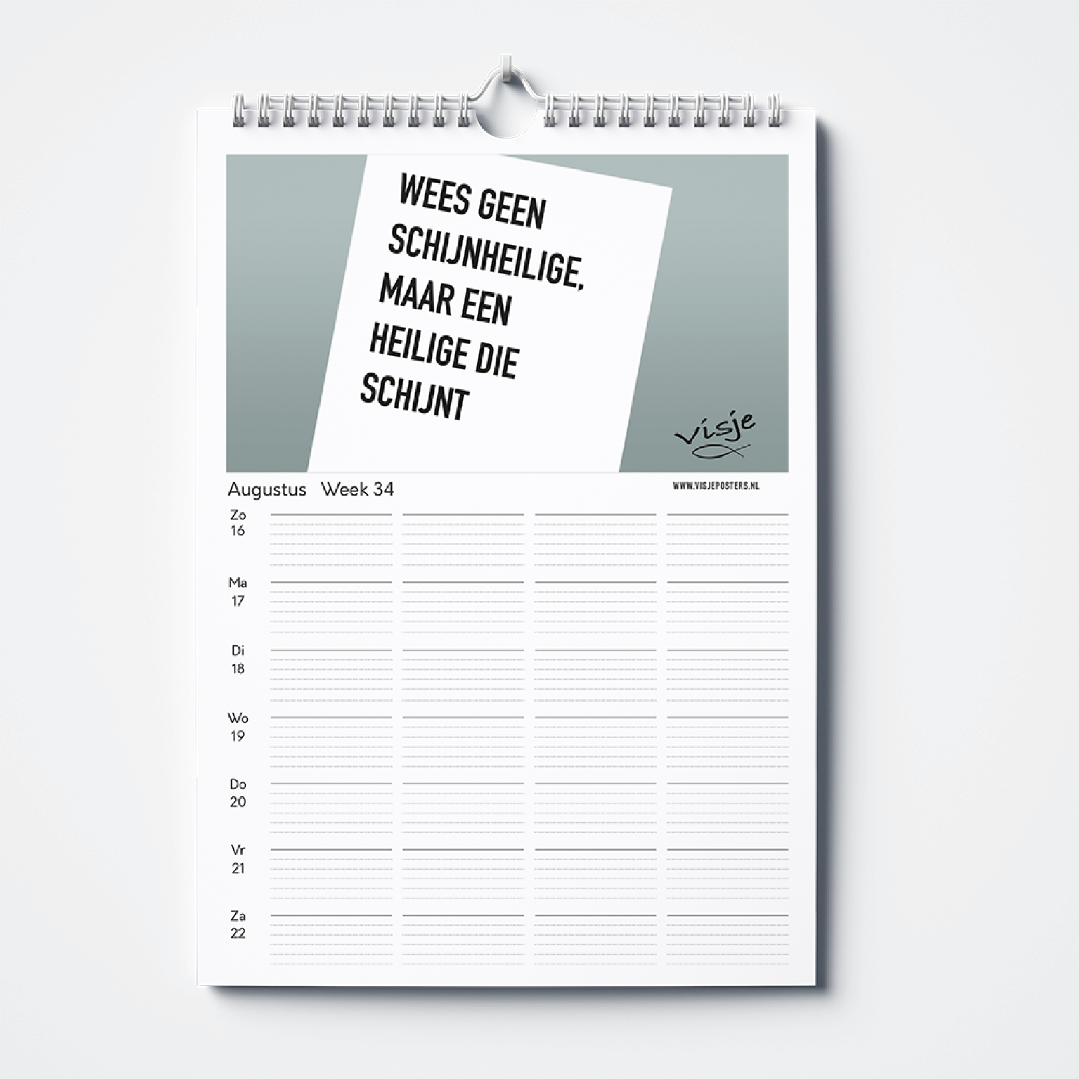 Weekplanner Visje 2026 Augustus 40cf7f73