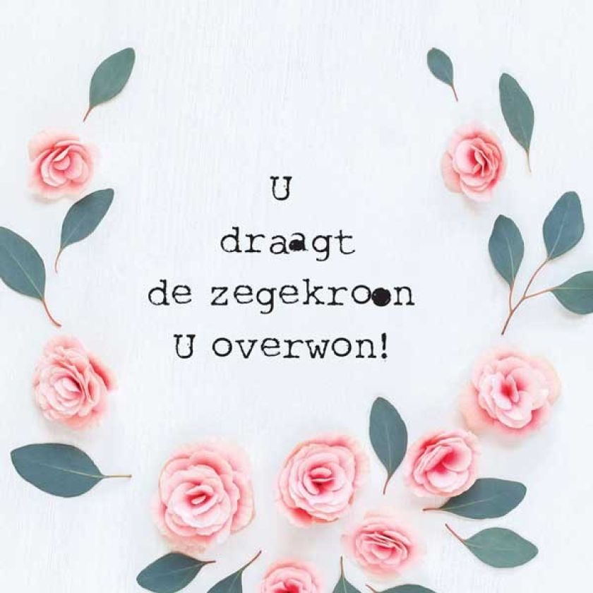 Cadeaubordje U overwon - MA17650 -  Cadeaubordjes klein bij MajesticAlly