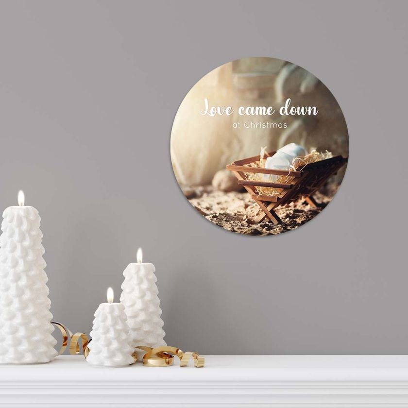 Kerstcirkel 'Love came down' - MA39804 -  Diverse kerstcadeaus bij MajesticAlly