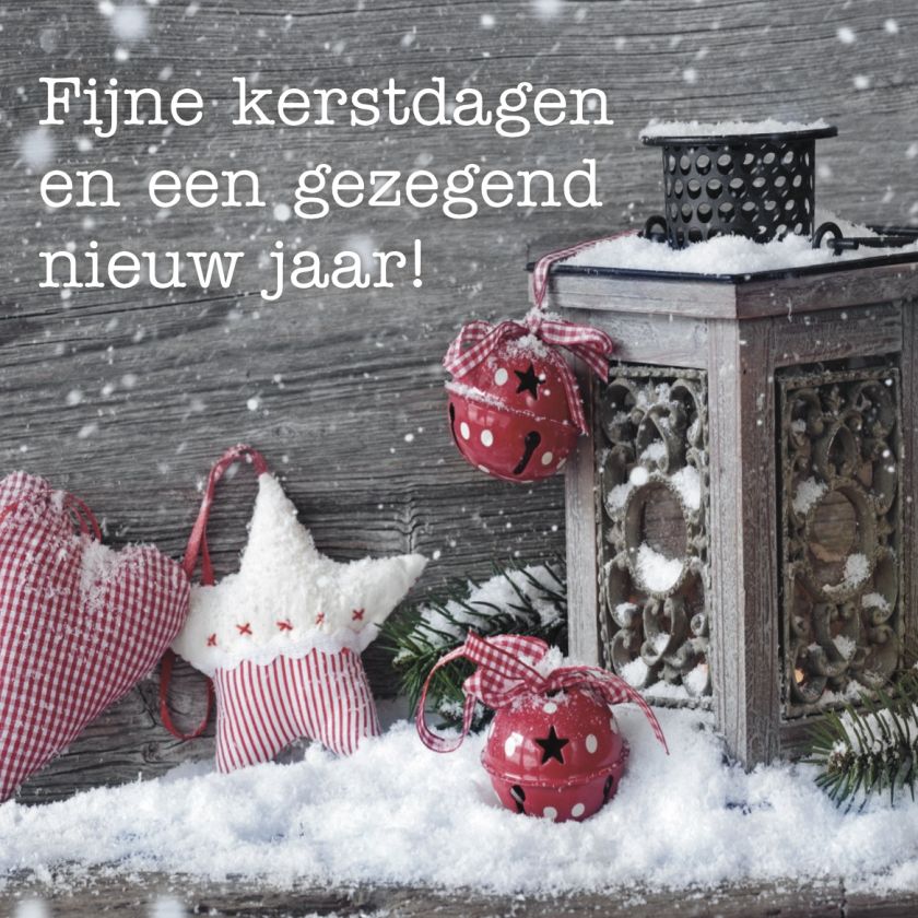 Kerstkaart 'Lantaarn' - MA12045 -  Christelijke kerstkaarten bij MajesticAlly
