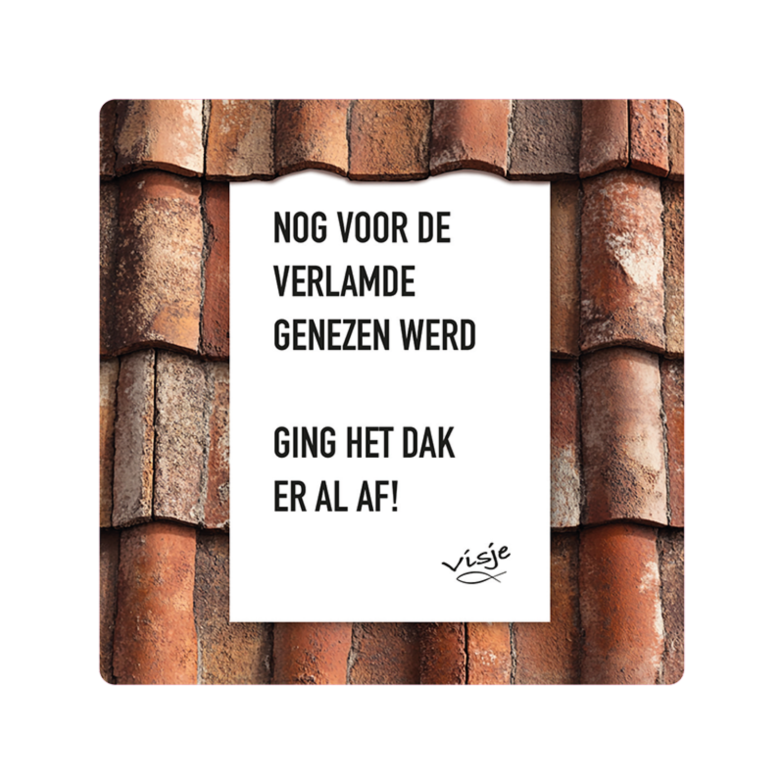 V16003 Visje Cadeaubordjes 15x15 Verlamde Dak 54539b26