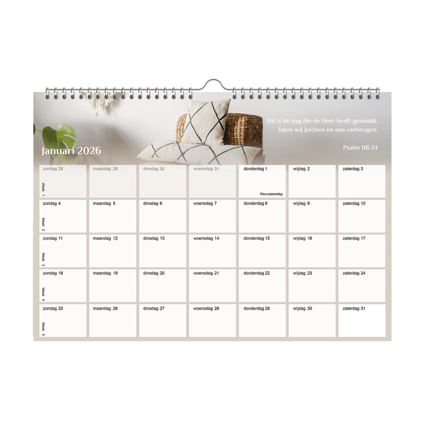 Maandkalender Psalmen 2026 Januari 55a22860