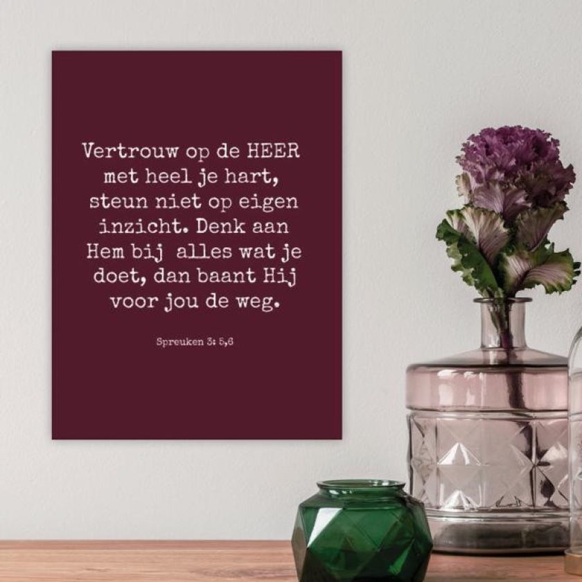 Kaart vertrouw op de Heer - MA35009 -  Interieurkaarten bij MajesticAlly