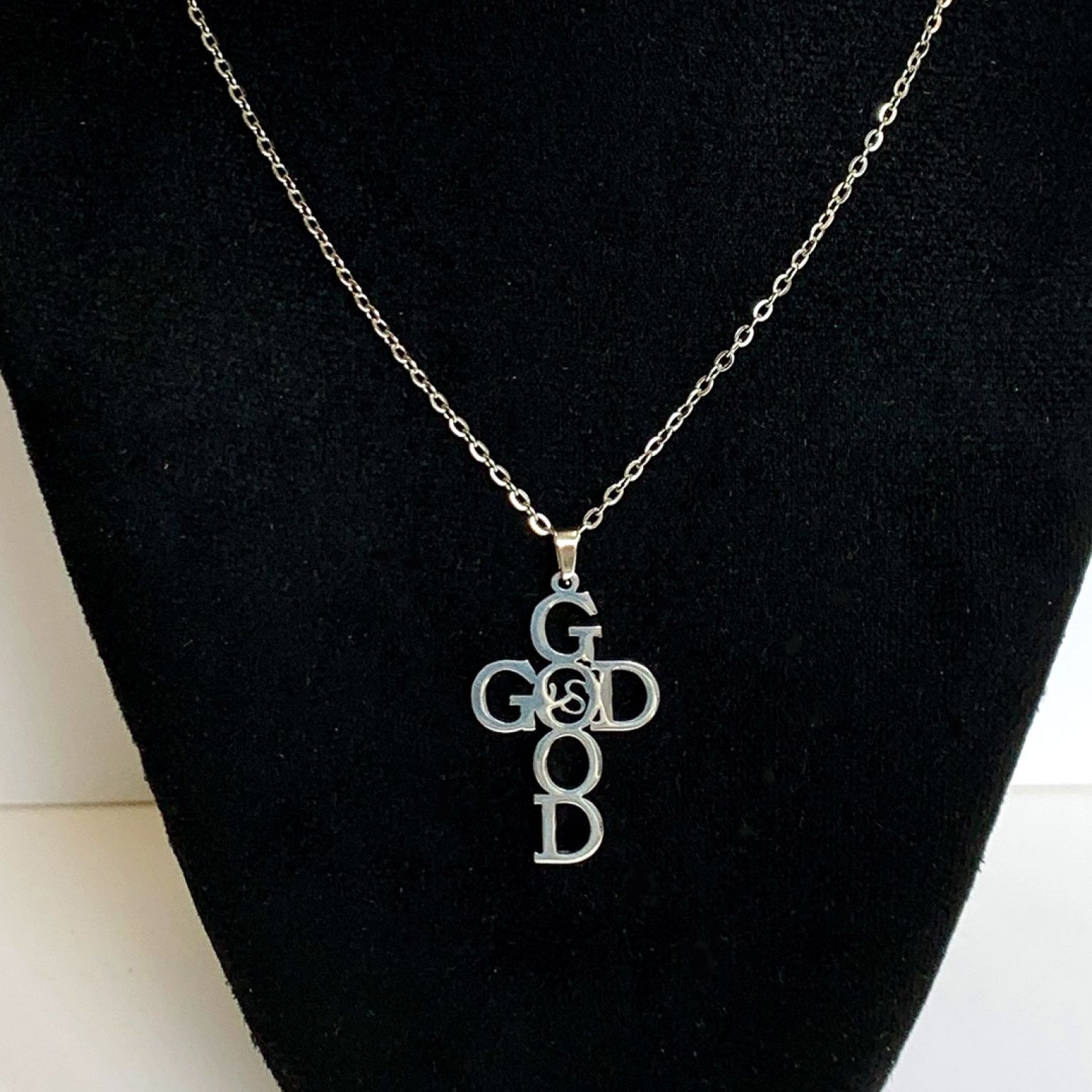 MA47006 - Ketting God is Good - zilver