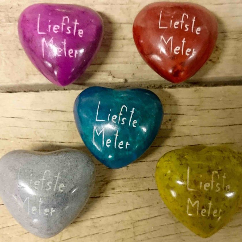 Liefste meter paars hart steen - 5500359498 -  Fairtrade bij MajesticAlly