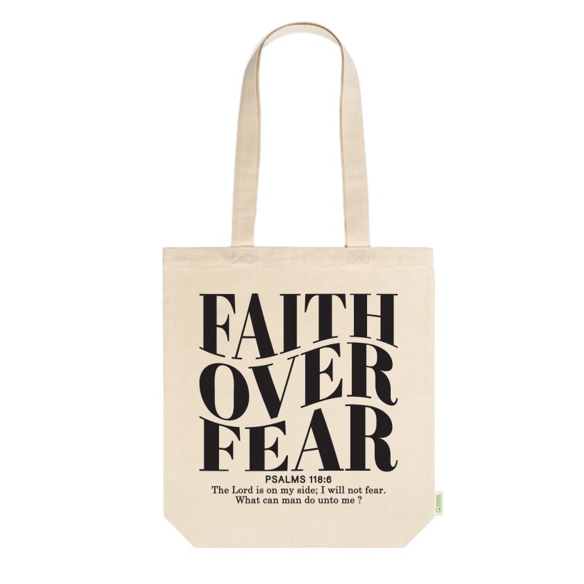 MA20522 Stevige Ecru tas Faith over Fear 5ab0cb38