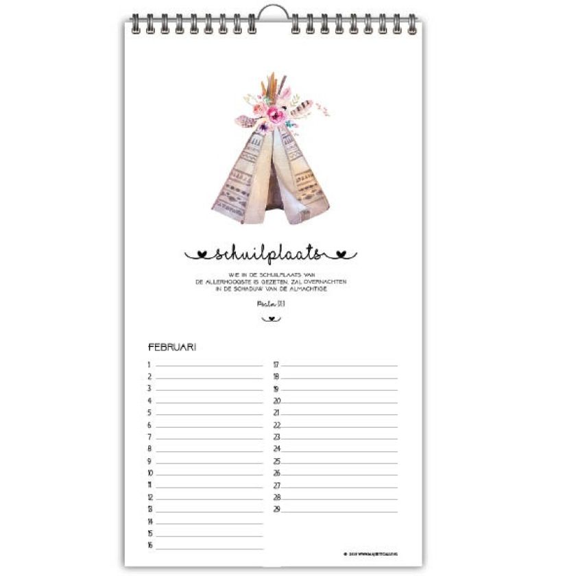 Verjaardagskalender Bloom - 9789078893615 -  Verjaardagskalenders bij MajesticAlly