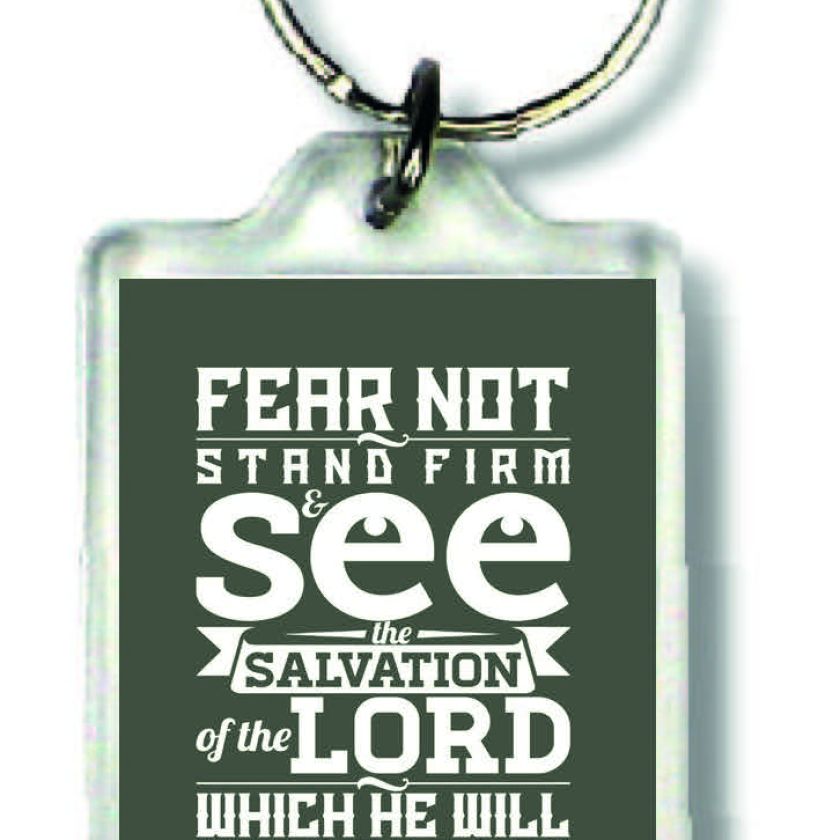 Sleutelhanger fear not - MA23013 -  Bible Verses bij MajesticAlly