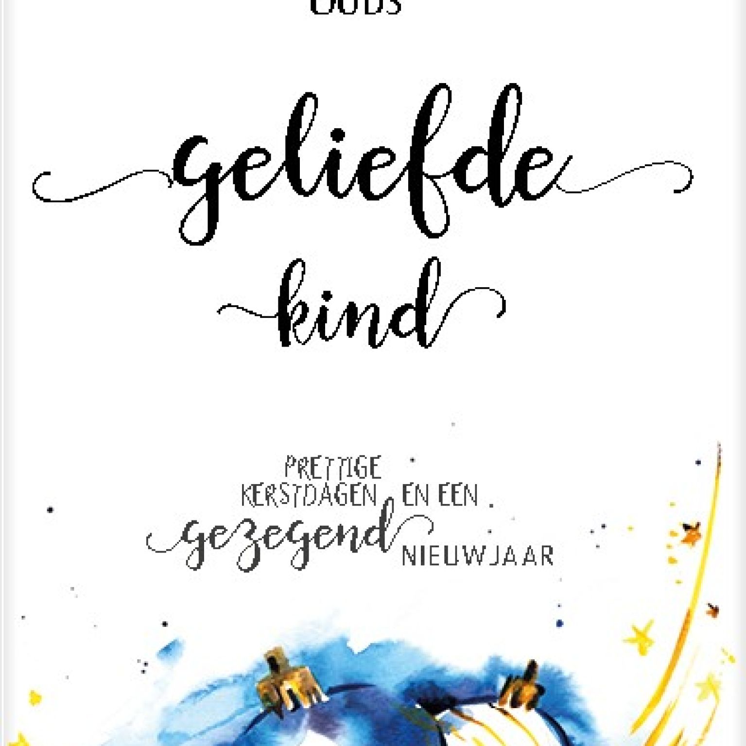 Kerstkaart 'Blauwe kerstbal' Hour of Power - MA24019 -  Christelijke kerstkaarten bij MajesticAlly