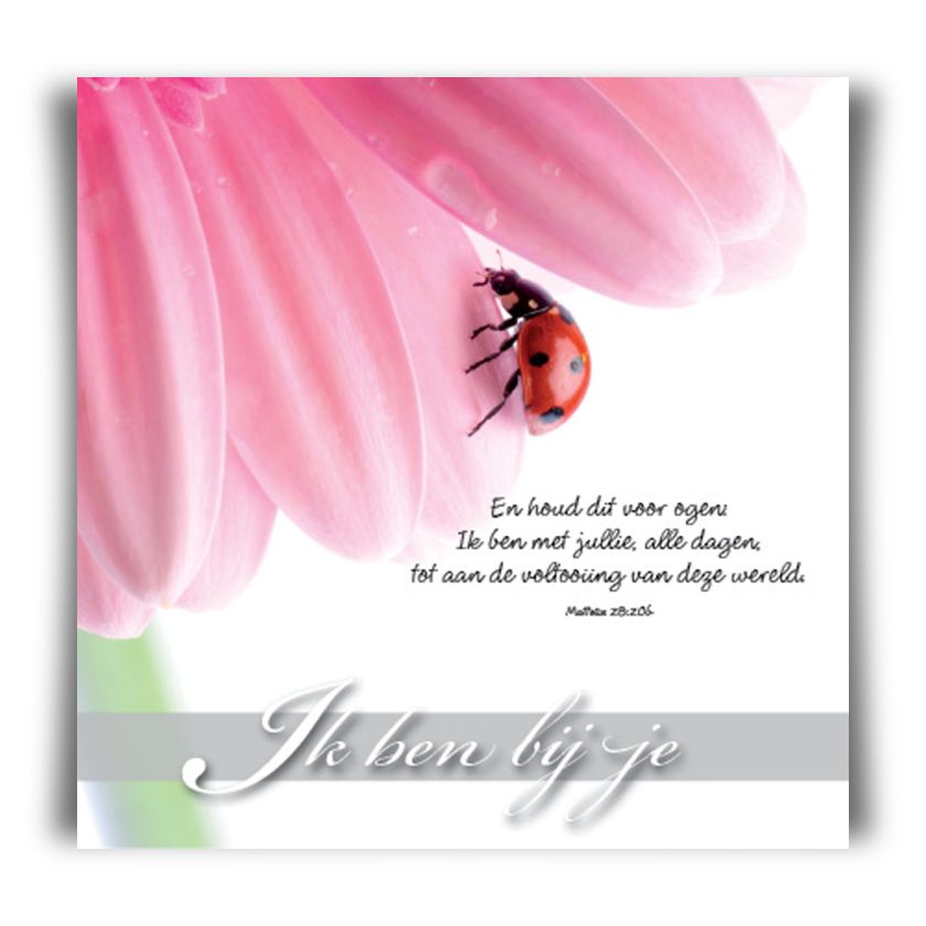 Prentbriefkaart 'Ik ben bij je' - 46102 -  Bemoediging