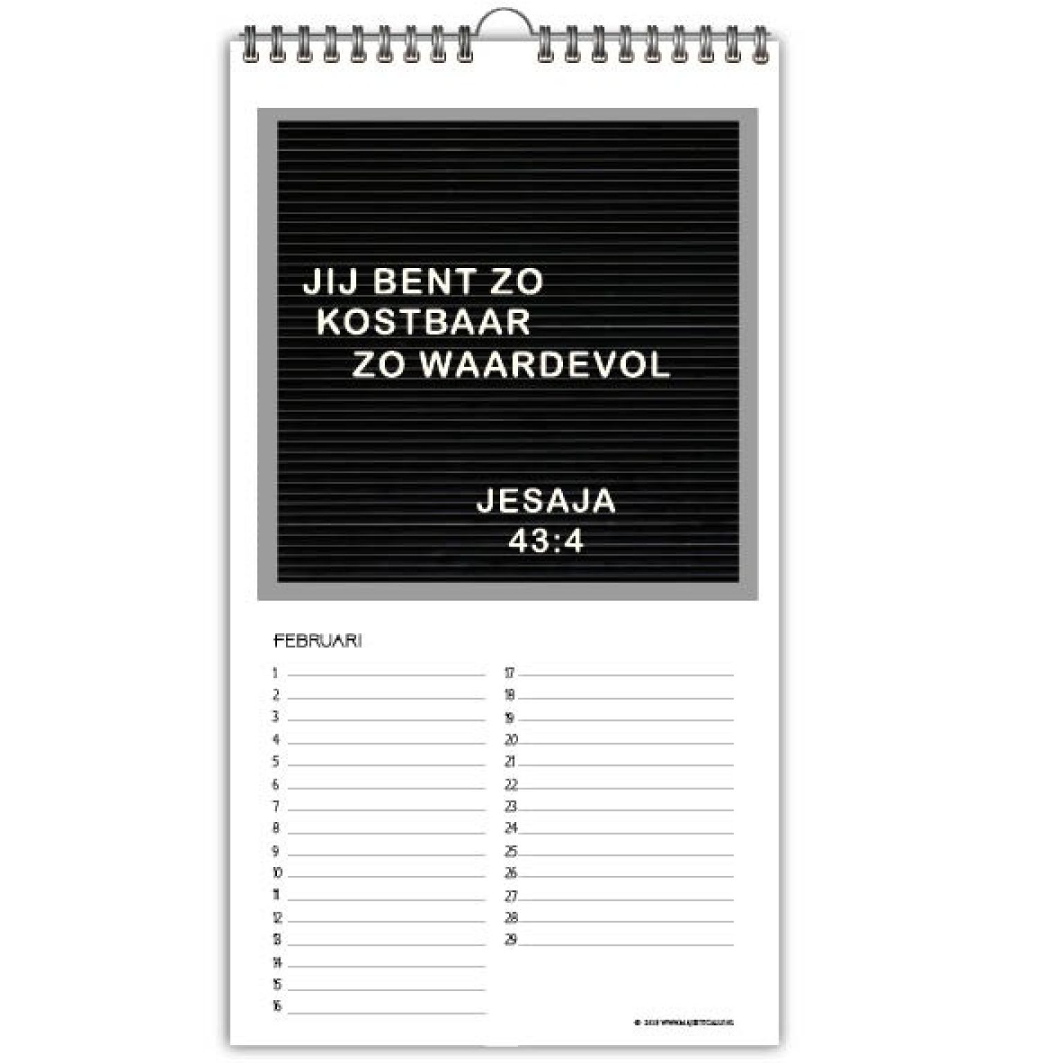 Verjaardagskalender Words and Letters - 9789078893622 -  Verjaardagskalenders bij MajesticAlly
