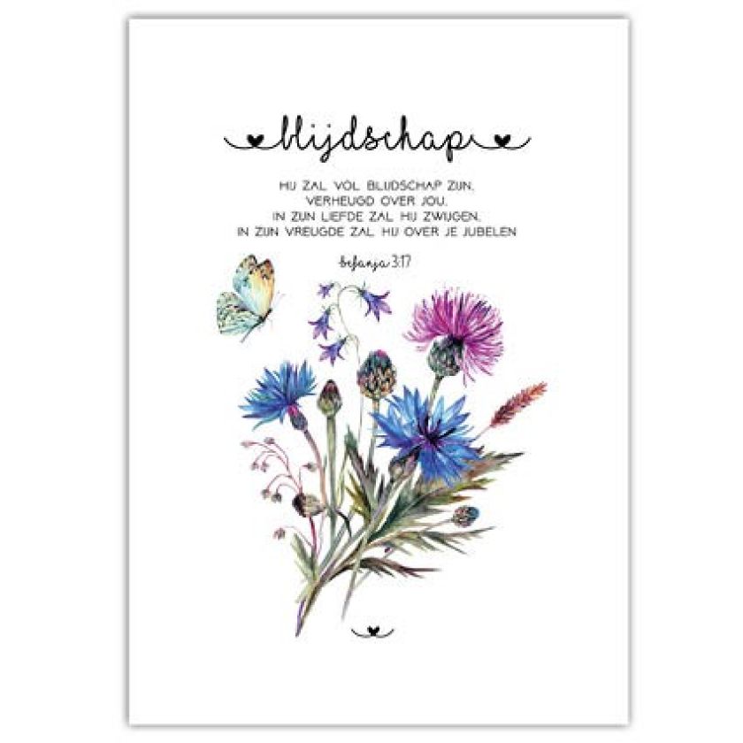 Poster A4 'Blijdschap' - MA33010 -  Posters A4 bij MajesticAlly