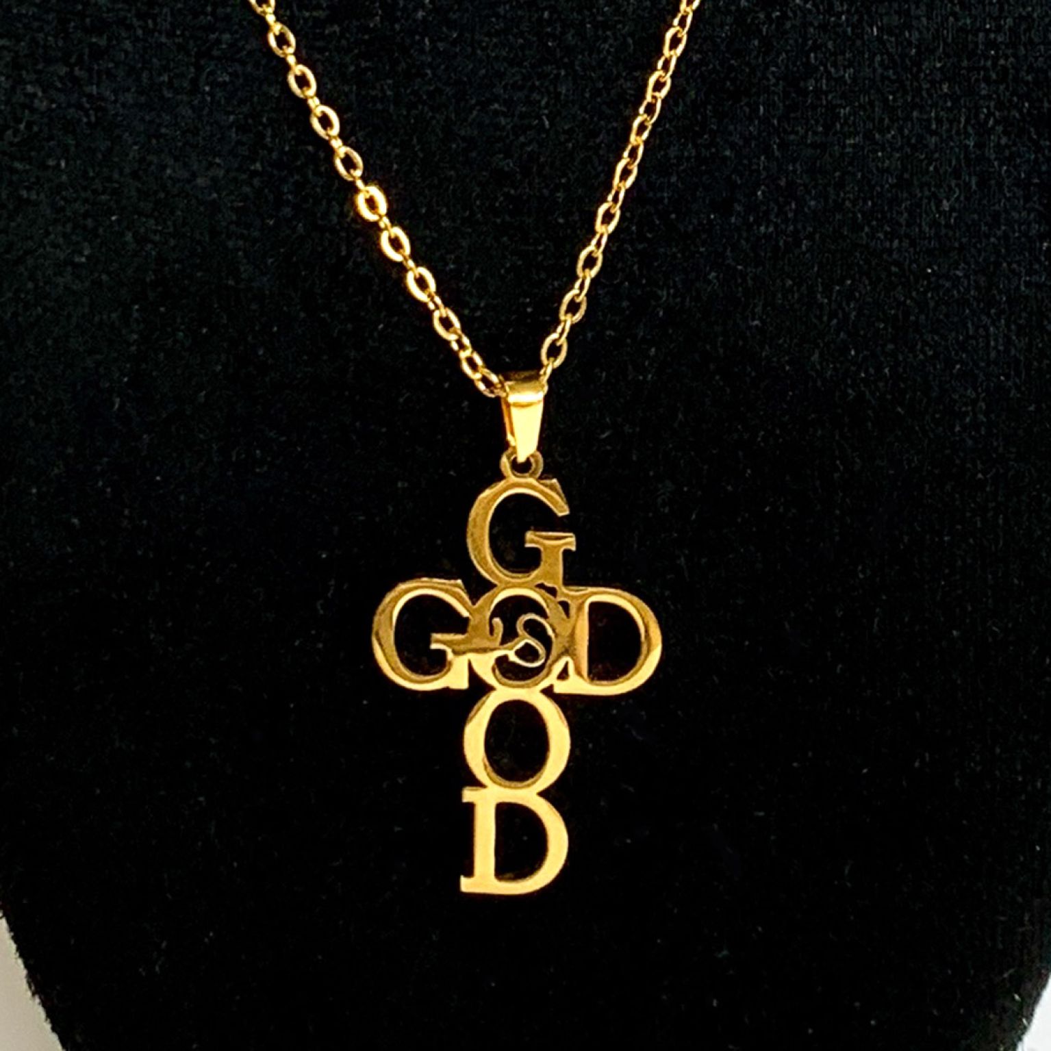 MA47005 - Ketting God is Good - Goud
