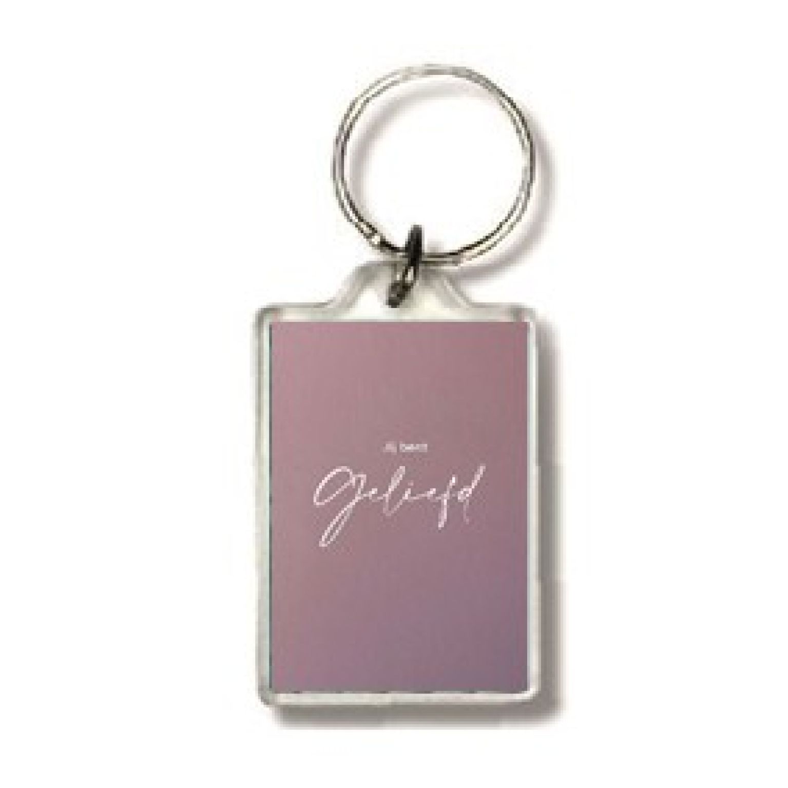 Sleutelhanger Je bent geliefd - 552596SL -  Puur / Serenity bij MajesticAlly
