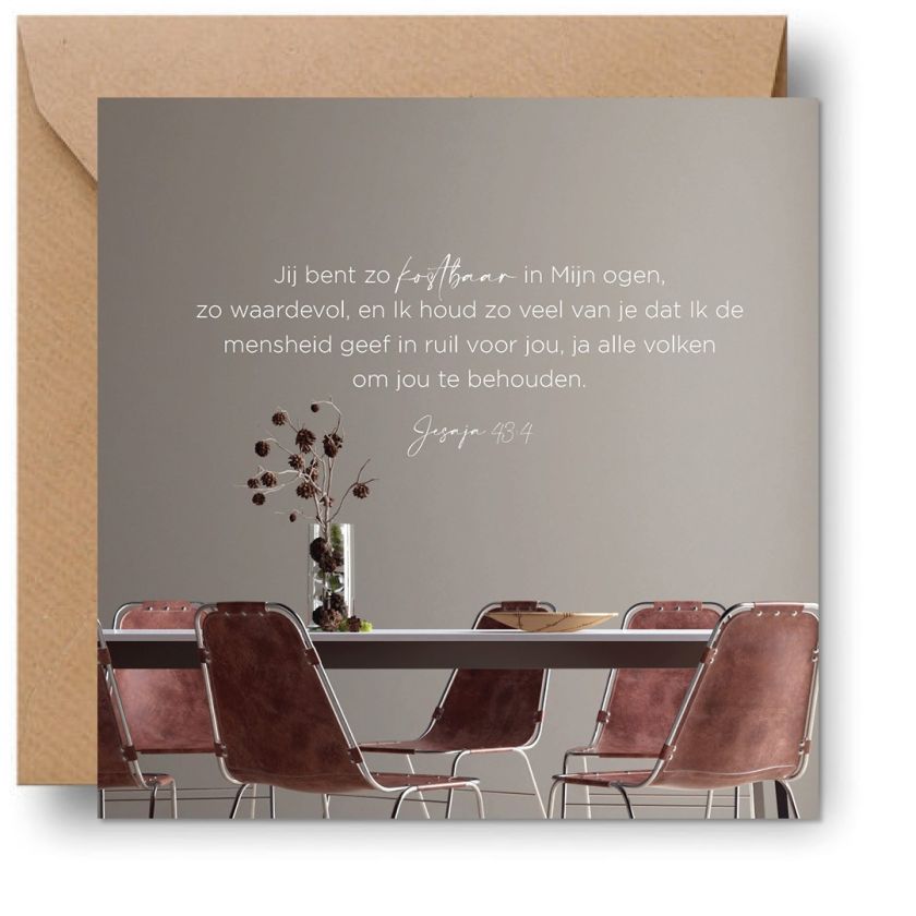 Interieurcadeau 'Jij bent zo kostbaar' - MA39706 -  Cadeauborden bij MajesticAlly