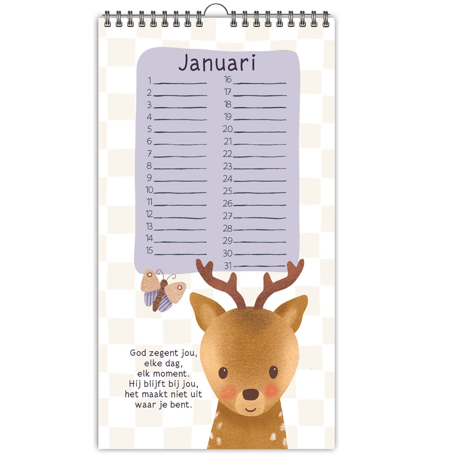 2.Verjaardagskalender kinderen Marjoleins Creations Januari 8fb3600d