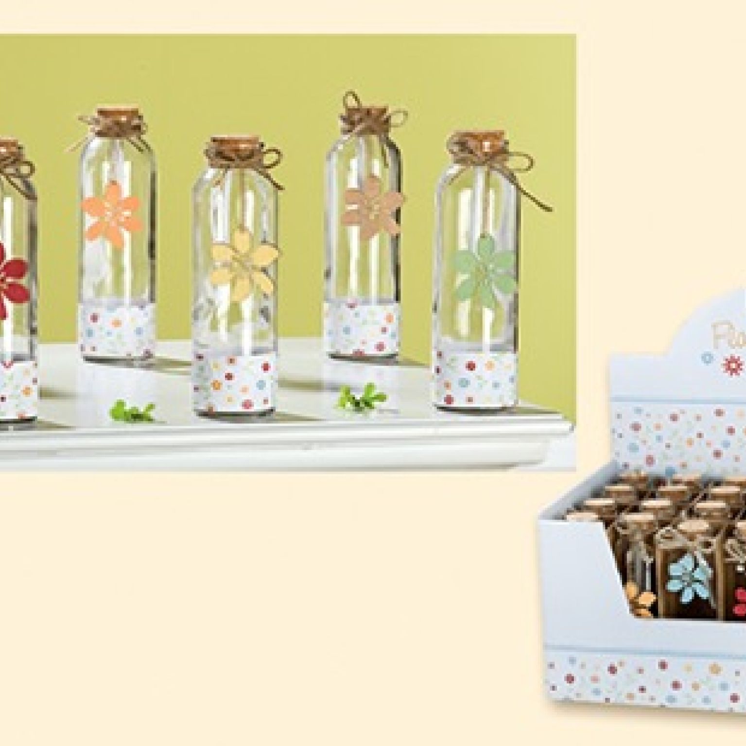 3x 'Message in a bottle' - flower - 4009079411652 -  Fairtrade bij MajesticAlly
