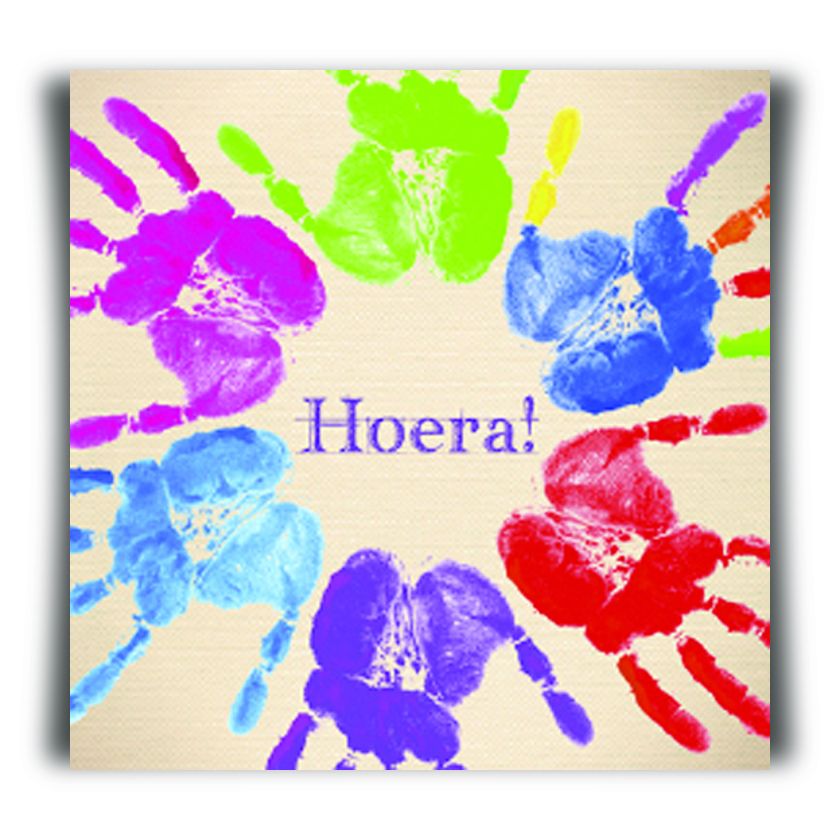 Kadokaartje hoera - MA12118 -  Cadeaukaartjes bij MajesticAlly