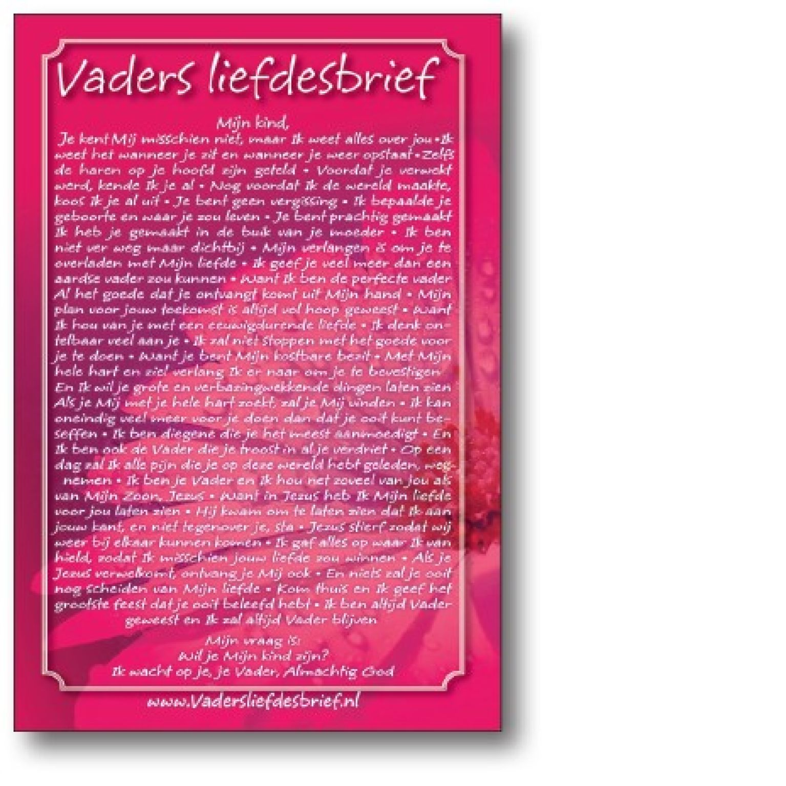 Minikaart vaders liefdesbrief - 47001 -  Minikaartjes bij MajesticAlly