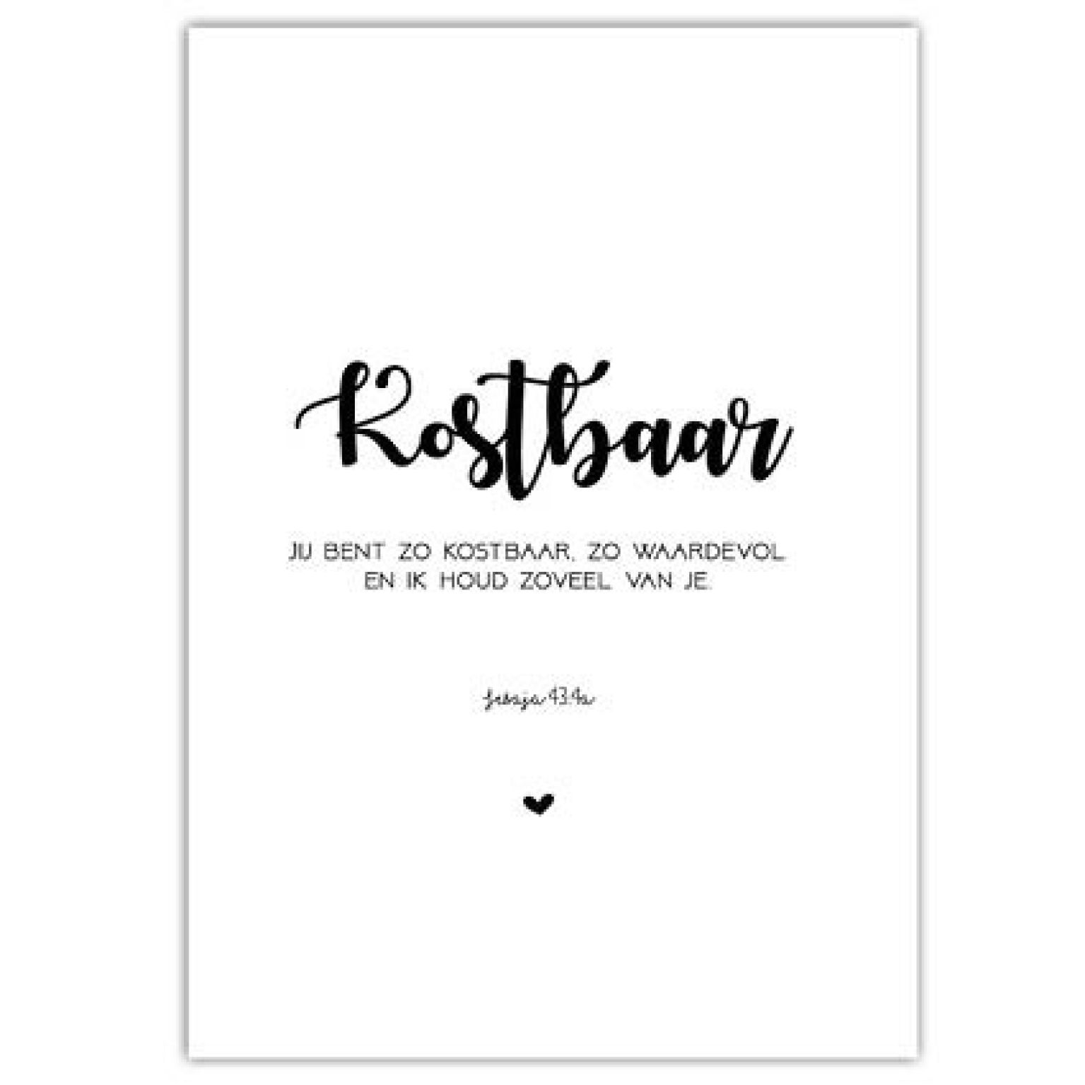 Poster A4 'Kostbaar' - MA33003 -  Posters A4 bij MajesticAlly