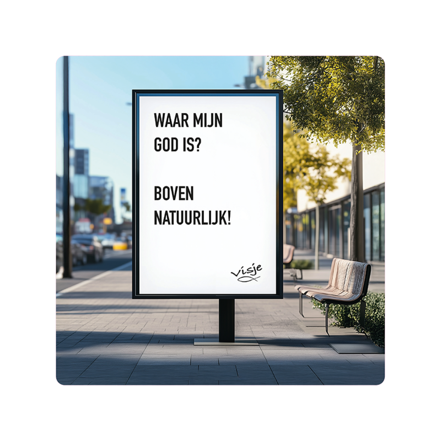 V16005 Visje Cadeaubordjes 15x15 God Bovennatuurlijk 9f8a346e