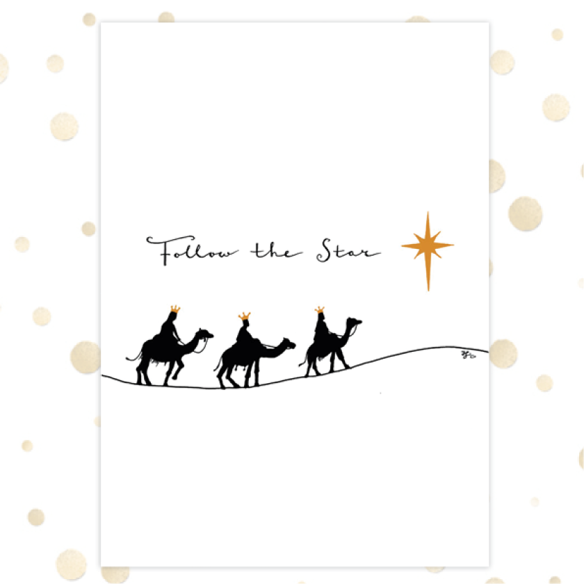 Voordeelpakje kerstkaarten  'Golden Blessings 1' - 6 stuks - MA36196 -  Voordeelpakjes kerst bij MajesticAlly