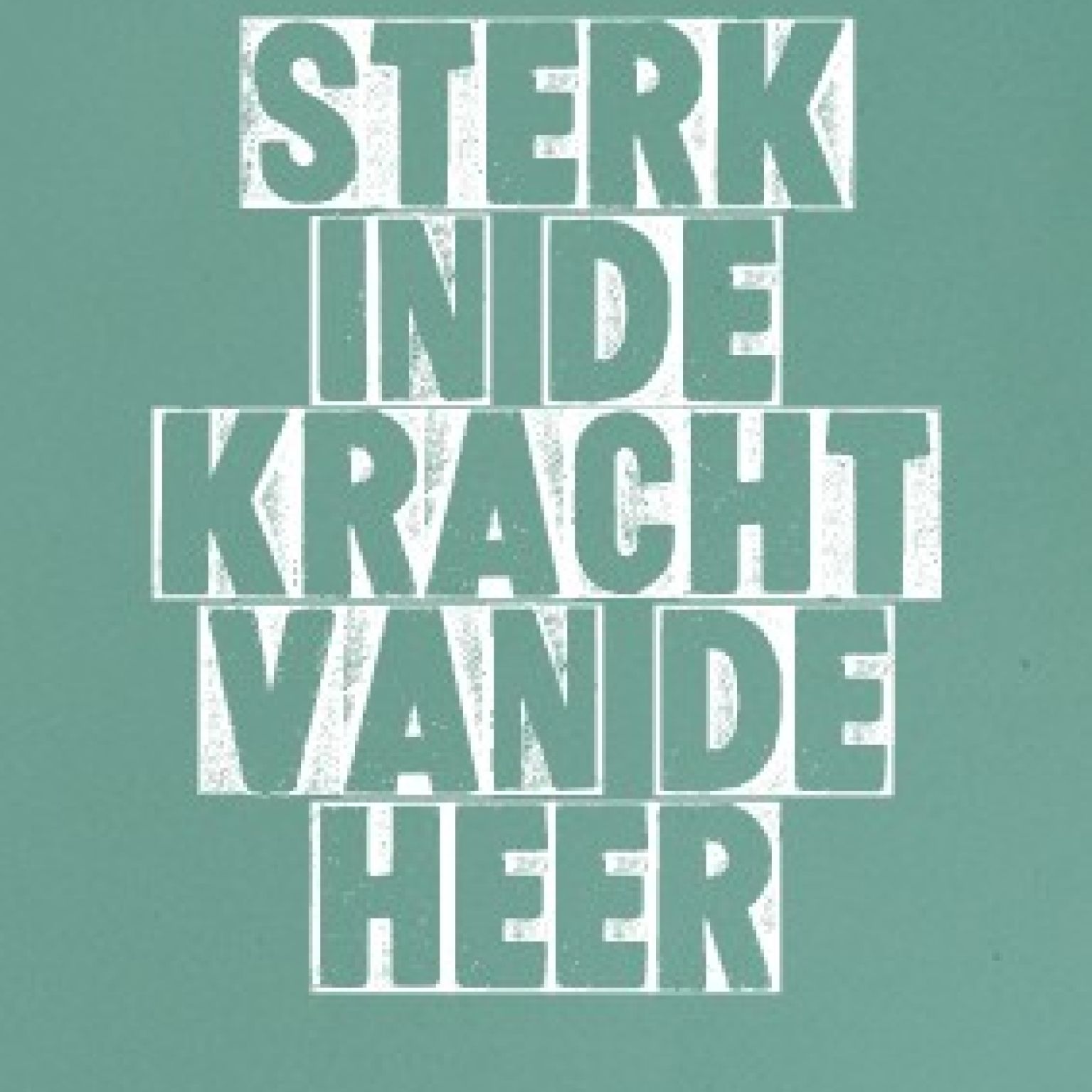 Minikaart 'Sterk in de kracht van de Heer' - 552628MK -  Minikaartjes