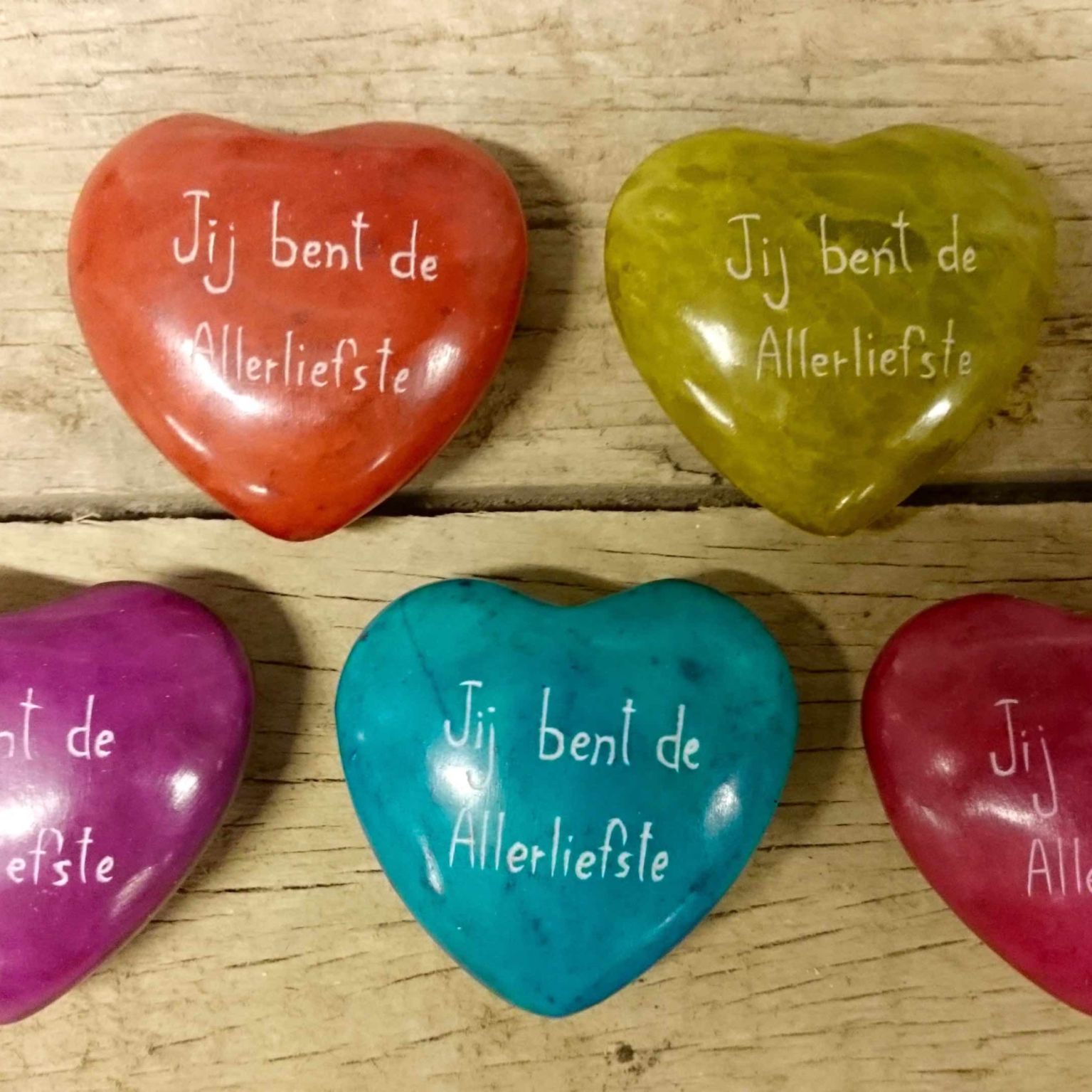 Jij bent de allerliefste lichtblauw hart - 5500359551 -  Fairtrade bij MajesticAlly