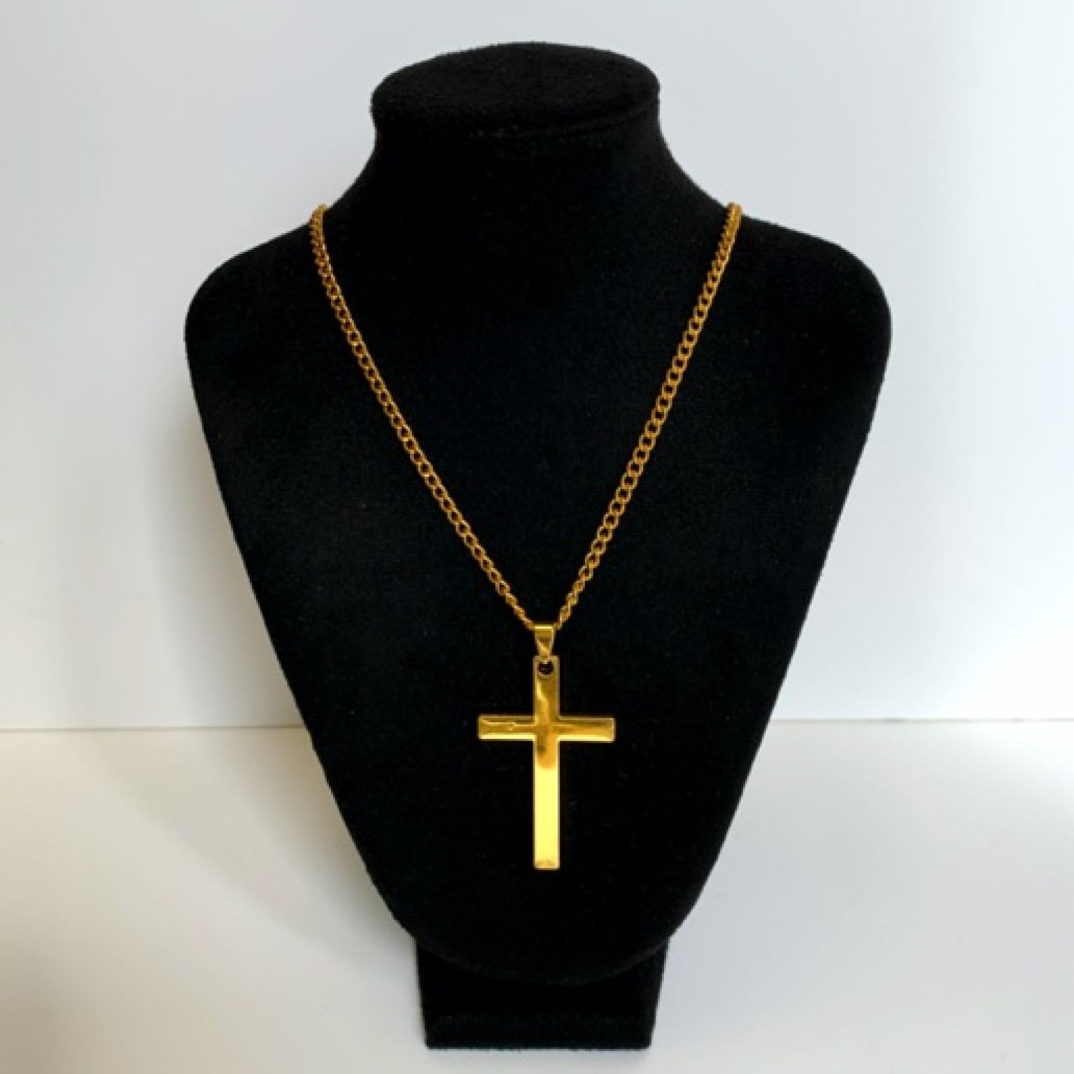 MA47803 - Ketting kruis groot goud