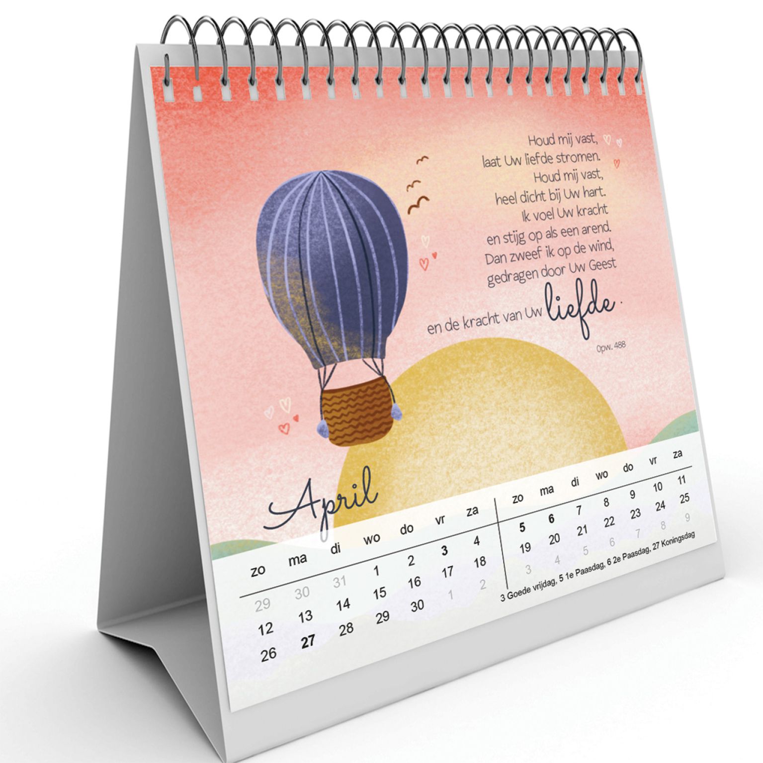 Bureaukalender Marjoleins Creations 2026 April a6af1d14
