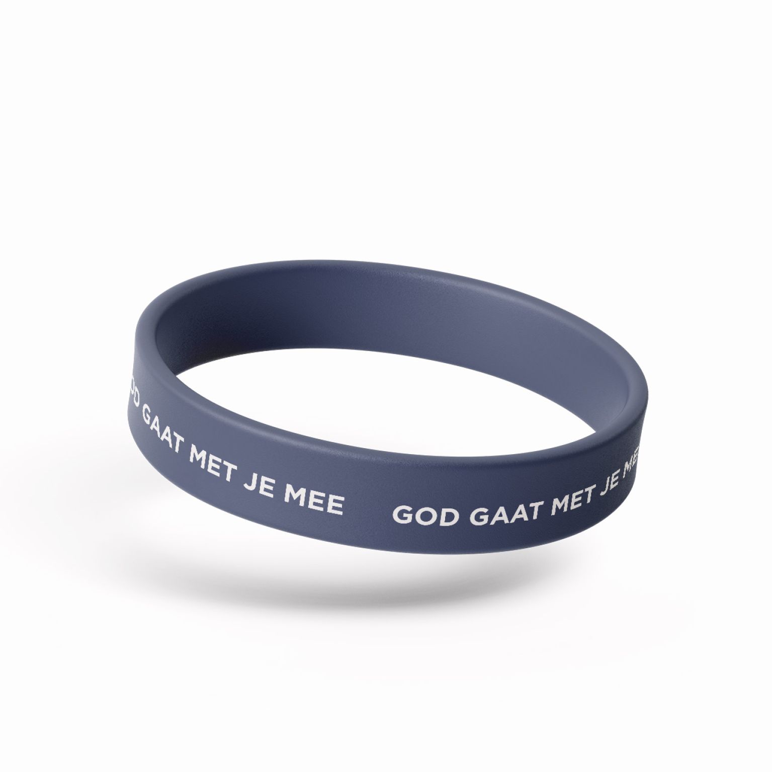 Siliconen MA kind bandje grijs God gaat met je mee a6bca2e3