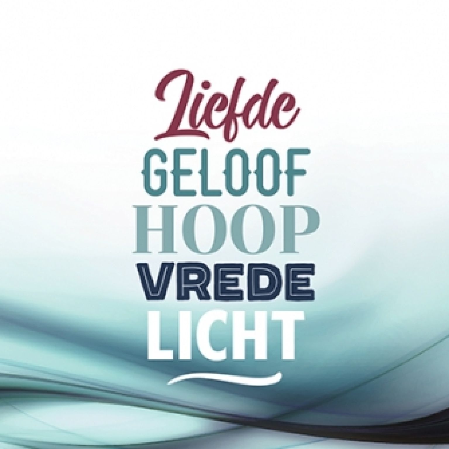 Kerstkaart 'Liefde Geloof' - 454112 -  Kerst-Morgenster bij MajesticAlly